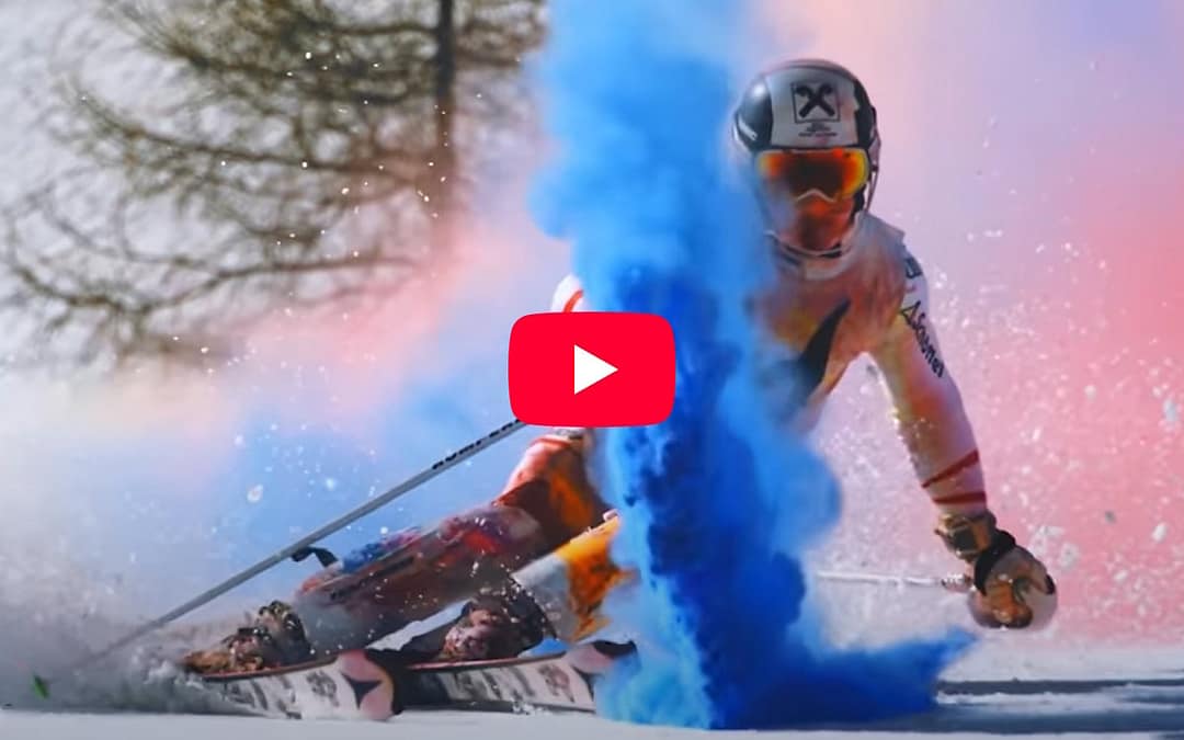 Marcel Hirscher in an Explosion of Color